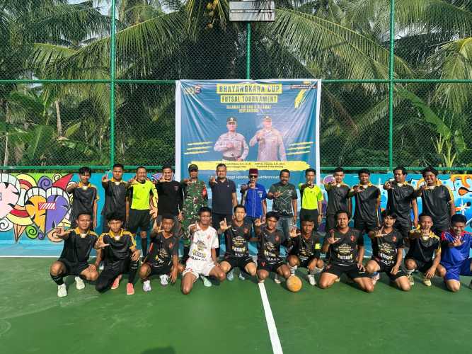 Turnamen Futsal Kapolsek Cup Hari Bhayangkara ke-80 Resmi di Buka
