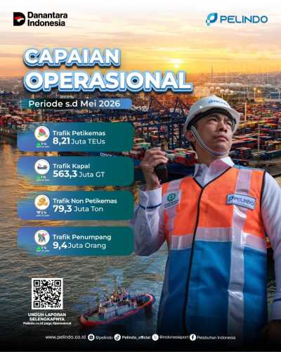 Pelindo Perkuat Efisiensi Logistik Nasional, Trafik Kapal dan Peti Kemas Tunjukkan Tren Positif
