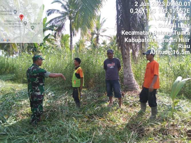 Serda Syafrijon Sosialisasi Karlahut di  Lahan Masyarakat