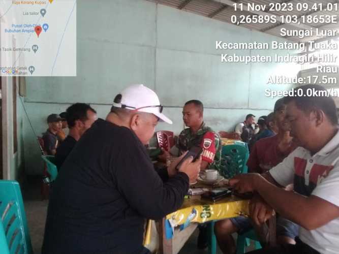 Babinsa Sungai Luar Bentuk Jaring Keamanan Lingkungan