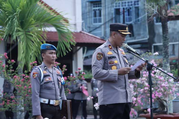 Wakapolres Inhil Pimpin Apel Kasat Kamling