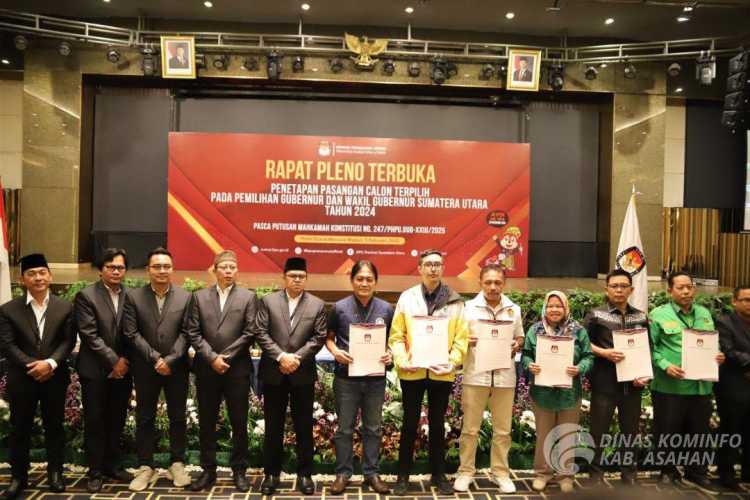 KPU Sumut Tetapkan H Surya, BScSebagai Wagubsu Terpilih Periode 2025-2030