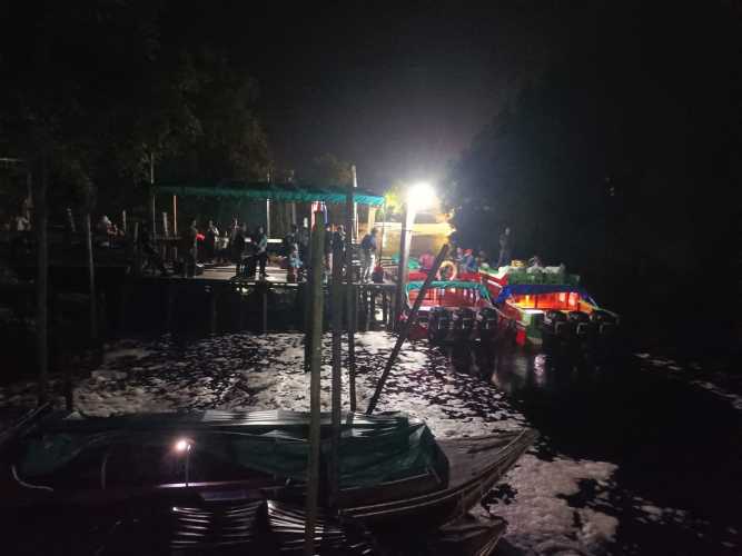 Polsek Pulau Burung Pastikan Keamanan Pelayaran Penumpang Mudik di Pelabuhan Pepadaan