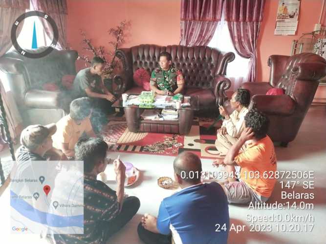 Masih Suasana Lebaran, Babinnsa Menjalin Hubungan Tali Silaturahmi