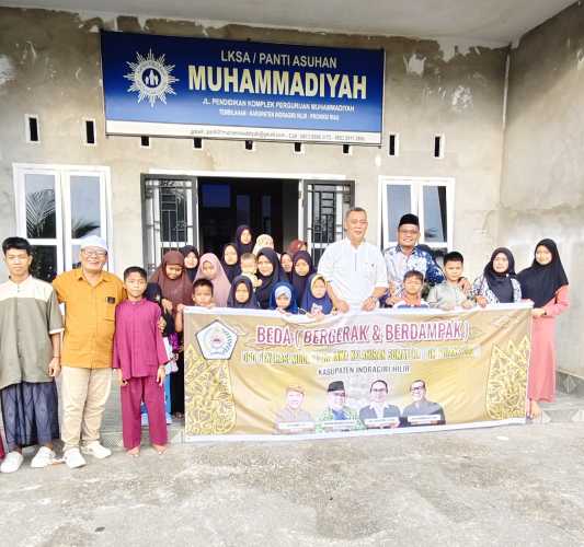 DPD GM Pujakesuma Inhil Gelar Bakti Sosial Ramadhan di Panti Asuhan Muhammadiyah