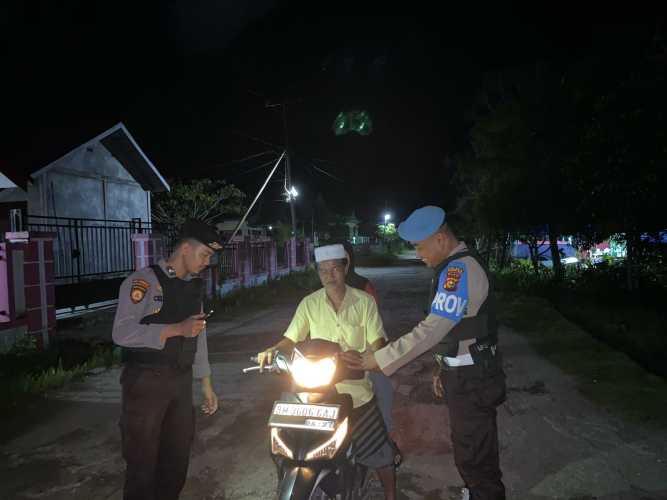 Personel Polsek Kuala Indragiri Tingkatkan Pengamanan Melalui KRYD