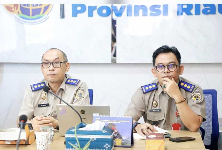 Kantor Wilayah BPN Provinsi Riau Paparkan Capaian Kinerja dan Tantangan Pertanahan dalam RDP dengan Komisi II DPR RI