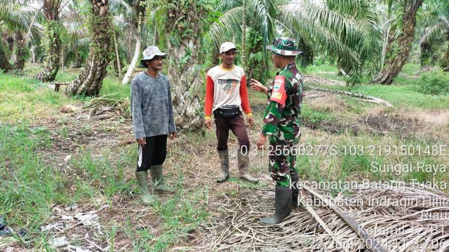 Dengan Patroli,Babinsa Sungai Raya Tekan   Hotspot Setempat