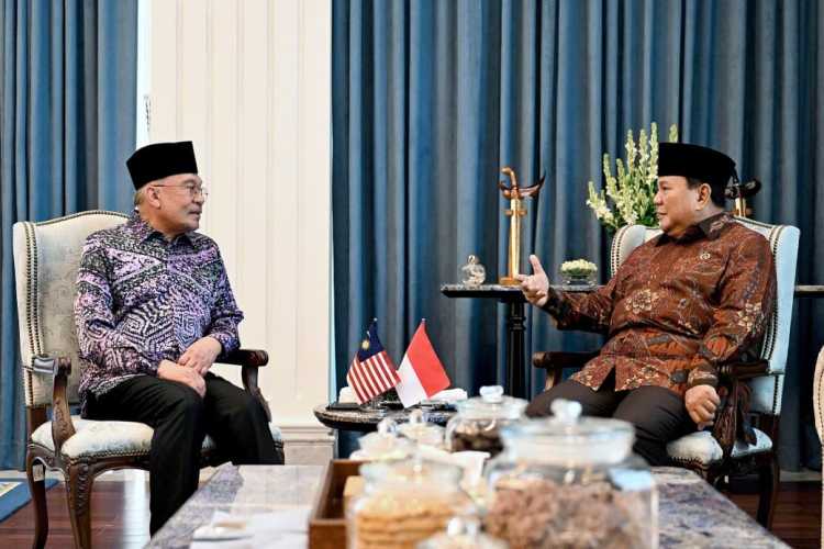 Hangatnya Silaturahmi Lebaran Warnai Pertemuan Presiden Prabowo dan PM Anwar
