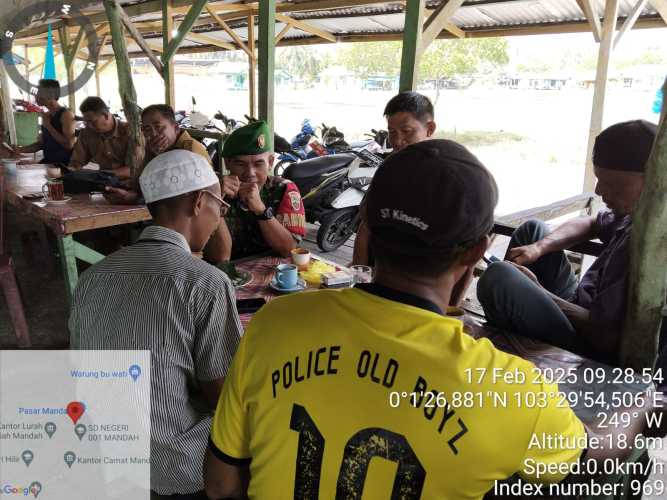 Babinsa Mandah Tekankan Warga Jangan Terlibat Kasus Hukum
