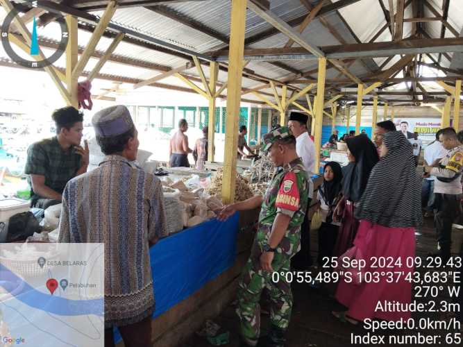 Memasuki Masa Kampanye, Babinsa Belaras Awasi Kamtibmas Setempat