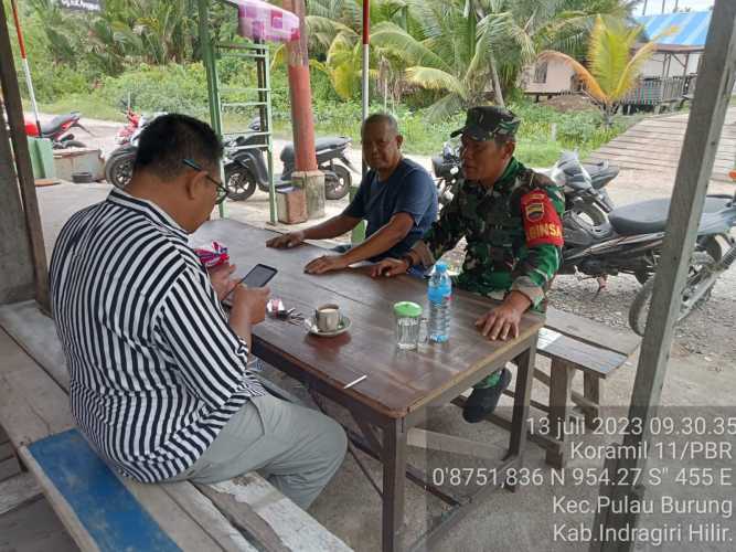 Terus Jaga Hubungan Baik, Babinsa Laksanakan Komsos Dengan Warga Binaan