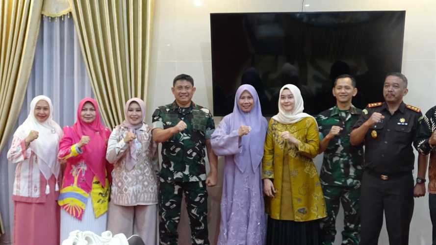 Silaturahmi ke Inhil, Kedatangan Danrem 031/WB Disambut Baik Unsur Forkopimda