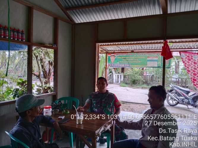 Babinsa Sungai Luar Perkuat Pembinaan Kesehatan dan Keamanan Warga Melalui Komduk