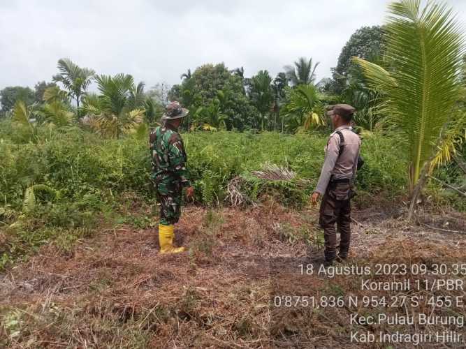 Sertu Wisnu Hartono Fokus Mencari Titik Api Penyebab karhutlah