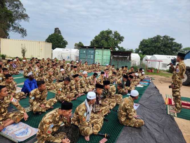 Satgas BGC 39-F MONUSCO Rayakan Idul Adha 1446 H Di Daerah Misi