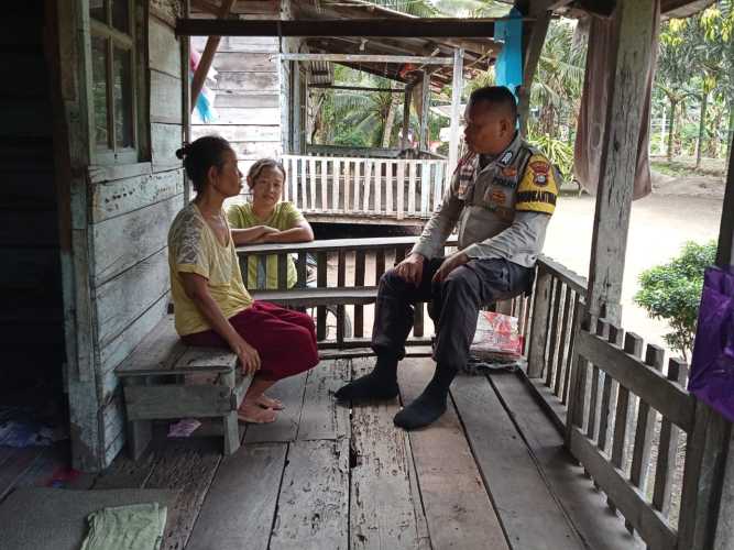 Giat Preemtif Polri,Bhabinkamtibmas Polsek Pulau Burung Sosialisasi Kamtibmas dan Sinergitas Warga di Lebaran Idul Adha 1446 H