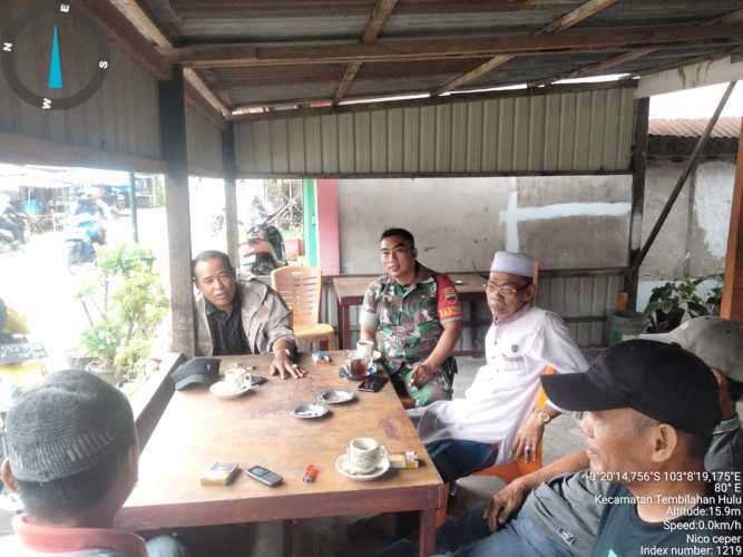 Babinsa Tembilahan Hulu Terapkan Dukops dalam Pembinaan Teritorialnya