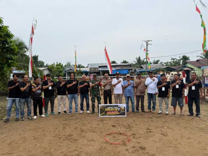 Kapolsek Enok Resmi Buka Turnamen Sepak Takraw Kapolsek Cup IV 2026, Meriahkan Hari Bhayangkara ke-80