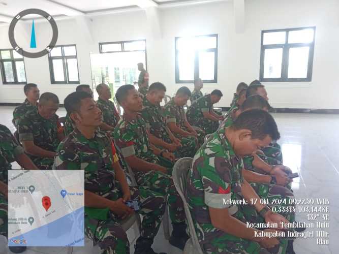 Babinsa Mandah Hadiri Zoom Meeting Kelas Orang Tua Hebat Sesi Ke -10