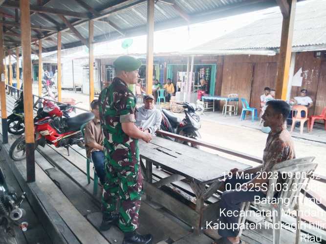 Serda Tomi Jaga Kondusifitas Pasar Jelang Ramadhan