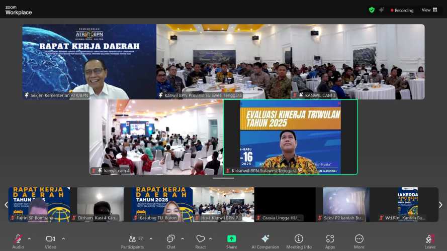 Rakerda Kanwil BPN Provinsi Sulawesi Tenggara, Sekjen Kementerian ATR/BPN: _Core_ Institusi Kita adalah Pelayanan
