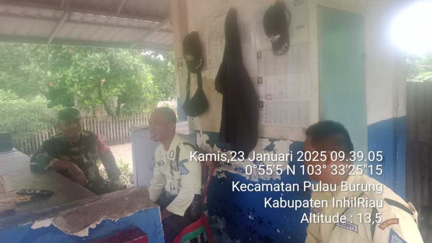 Babinsa Koramil 11/PBR Gelar Komunikasi dengan Sekuriti PT RSUP