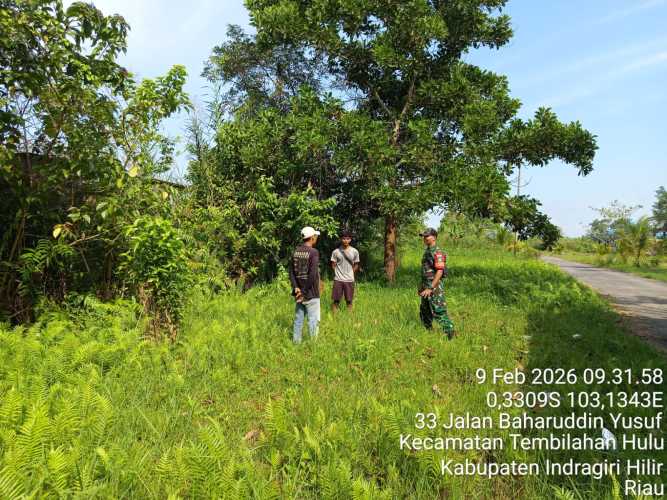 Babinsa Koramil 01/Tbh Laksanakan Patroli Wilayah Tembilahan Hulu