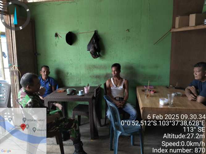 Babinsa Mandah Tingkatkan Komunikasi Jalankan Harmonisasi