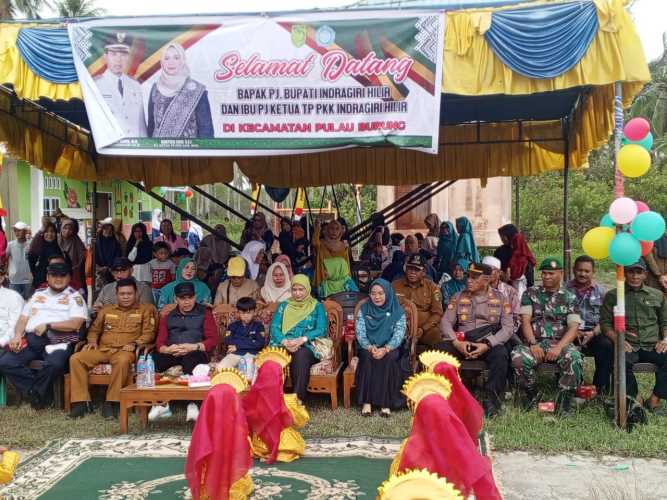 Babinsa Pulau Burung Mendampingi Kunjungan Kerja PJ Bupati Inhil