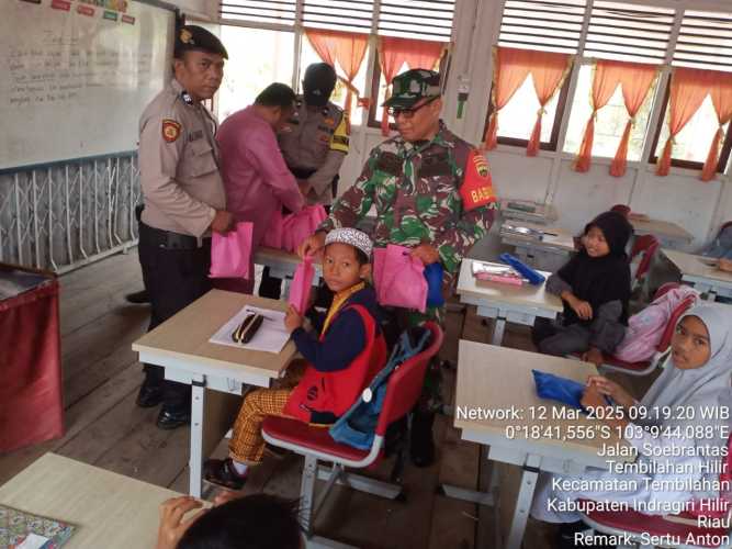 Sertu Anton Memimpin Pendampingan Kegiatan Makan Sehat Bergizi oleh SPPG di Wilayah Kodim 0314/Inhil