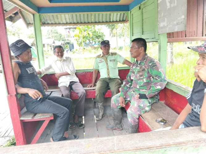 Danposramil 01/Tembilahan Ajak Warga Bangkitkan Kembali Poskamling