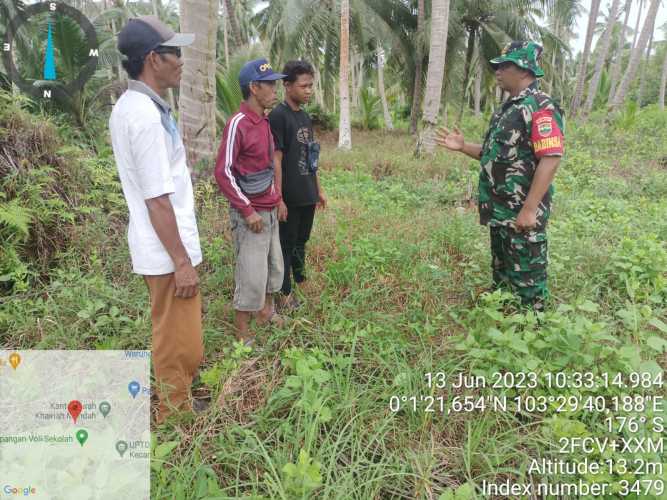 Serka JM Sialagan Cegah Karhutlah dengan Patroli Terarah