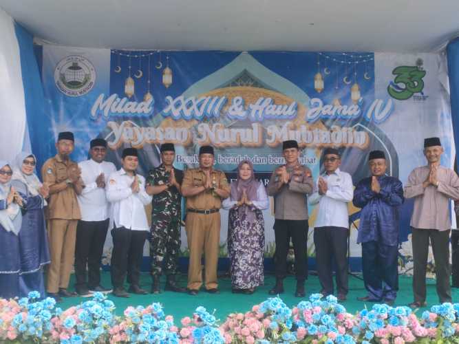 Serda Hendra Kardi Wakili Danramil 11/Pulau Burung Pada Milad dan Haul Jama' Yayasan Nurul Mubtadin