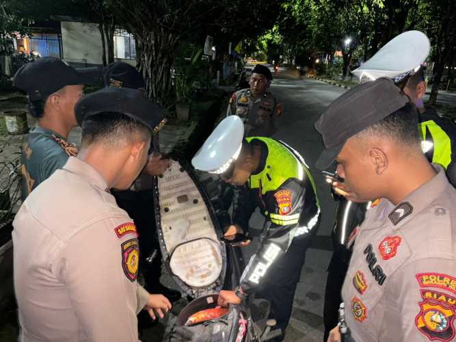 Polres Inhil Gelar Kegiatan Rutin yang Ditingkatkan (KRYD) Antisipasi Premanisme dan Tindak Pidana C3