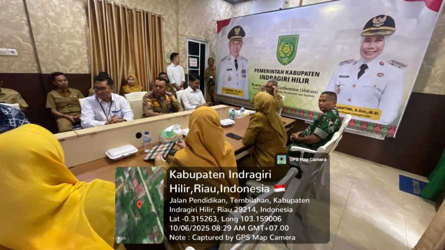 Serma Nuryadi Wakili Dandim 0314/Inhil Hadiri Rapat TPID Bahas Pengendalian Inflasi Daerah