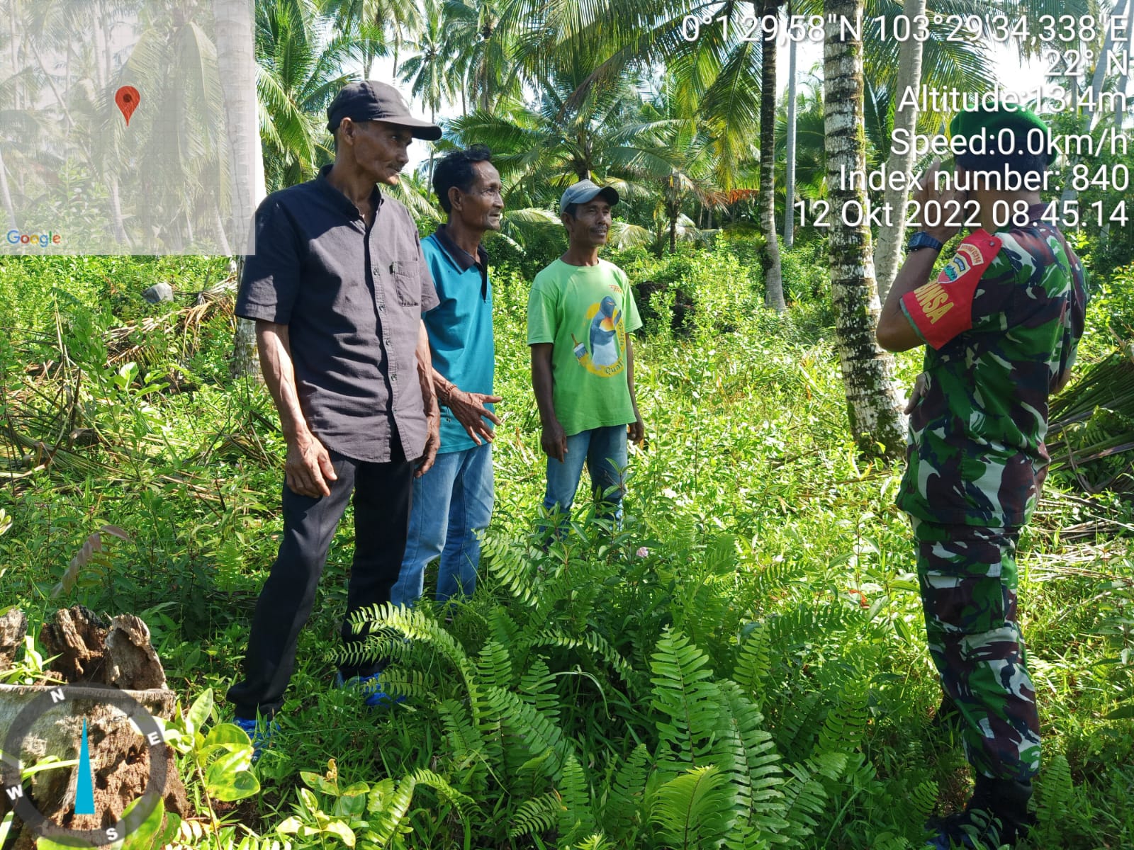 Serma H.Situmorang Babinsa Koramil 08/Mandah Mendesain Pencegahan Karhutlah