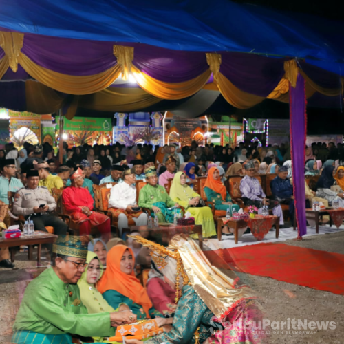 Dipadati Masyarakat Setempat,MTQ Ke -44 Kecamatan Tempuling Resmi di Buka Bupati Inhil Inhil H.M Wardan