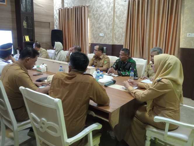 Serma Nuryadi Hadiri Rapat Koordinasi TPID Kabupaten Indragiri Hilir 2025 Bahas Langkah Pengendalian Inflasi