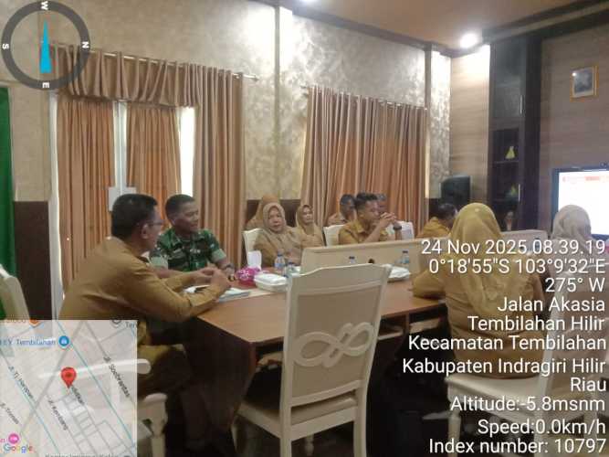 Dandim 0314/Inhil Hadir dalam Rapat Koordinasi TPID Melalui Perwakilan Peltu Jaharzam