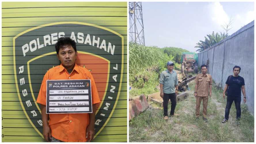 Polres Asahan Ciduk Pelaku Penggelapan Dump Truck di Deli Serdang