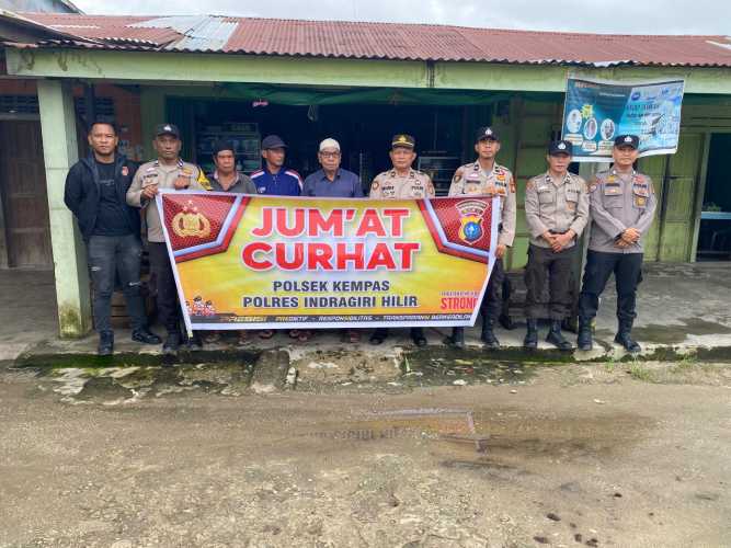 Polsek Kempas Gelar Jumat Curhat, Ciptakan Kamtibmas Aman dan Kondusif