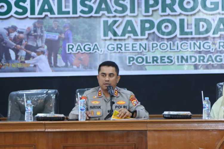 Polres Indragiri Hilir melaksanakan kegiatan Sosialisasi Program Strategis Kapolda Riau