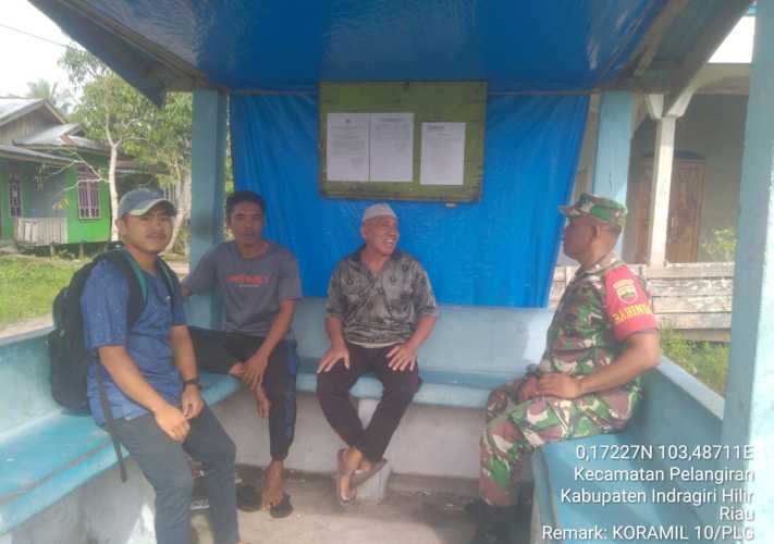 Babinsa Saling Berbagi Informasi dan Pengalaman