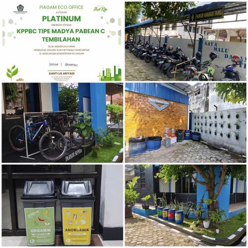 Bea Cukai Tembilahan Wujudkan Eco Office: Ramah Lingkungan, Efisien Anggaran, Raih Piagam Platinum