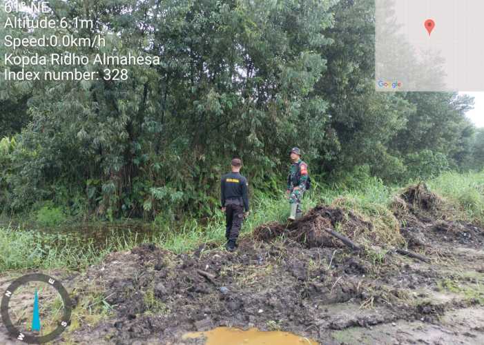 Babinsa Patroli Lintas Kanal Konsesi