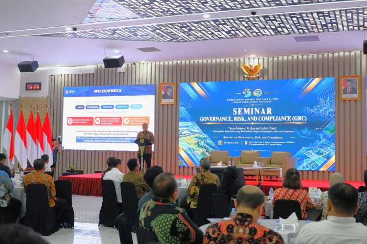 Terapkan Manajemen Risiko dengan Pendekatan GRC, Wamen ATR/Waka BPN Harapkan Pengendalian Risiko Berbasis Data