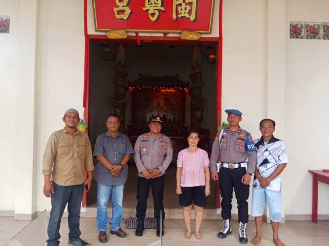 Kapolsek Labuhan Ruku Laksanakan Patroli dalam Rangka Hari Raya Waisak