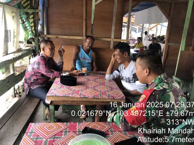 Babinsa Wujudkan Kerjasama Dalam Menjaga Kerukunan
