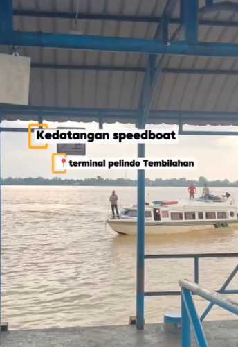 Terminal Penumpang Pelindo Regional 1 Tembilahan Kembali Layani Kedatangan Speedboat